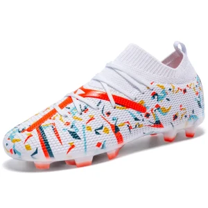 Alternative view of Chaussures de football ultralégères pour hommes, chaussures de football professionnelles, originales, TF, FG, société, confortable, rencontre, entraînement