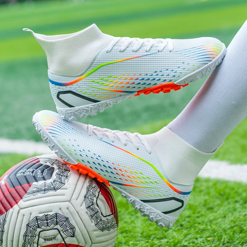 Chaussures de football respirantes unisexes pour hommes, chaussures d'entraînement professionnelles, chaussures de football en plein air, gazon, match de futsal, Ange, non ald – Image 2