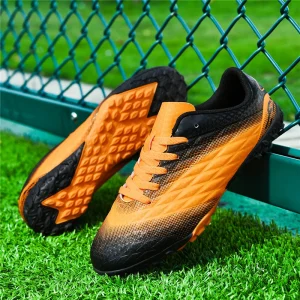 Alternative view of Crampons de football unisexes pour jeunes, chaussures de football confortables et respirantes pour l'entraînement des matchs