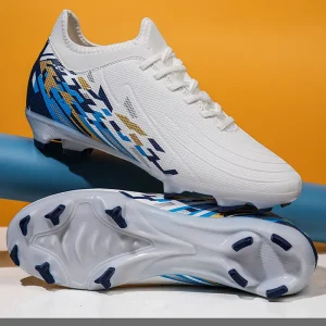 Nouveaux hommes chaussures de Football crampons Match en plein air formation Sport bottes de Football longues pointes confortable adulte respirant garçons antidérapant